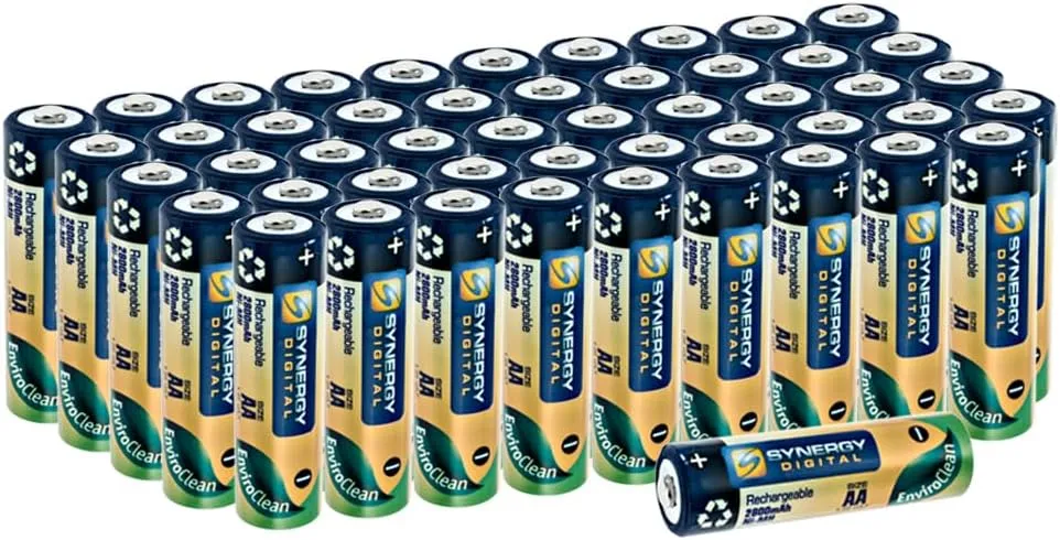 Synergy Digital Camera Batteries, Compatible with Mamiya Leaf Credo 80MP Digital Camera, (Ni-MH, 1.25V, 2800mAh), Combo-Pack Includes: 50 x AA Rechargeable Batteries
