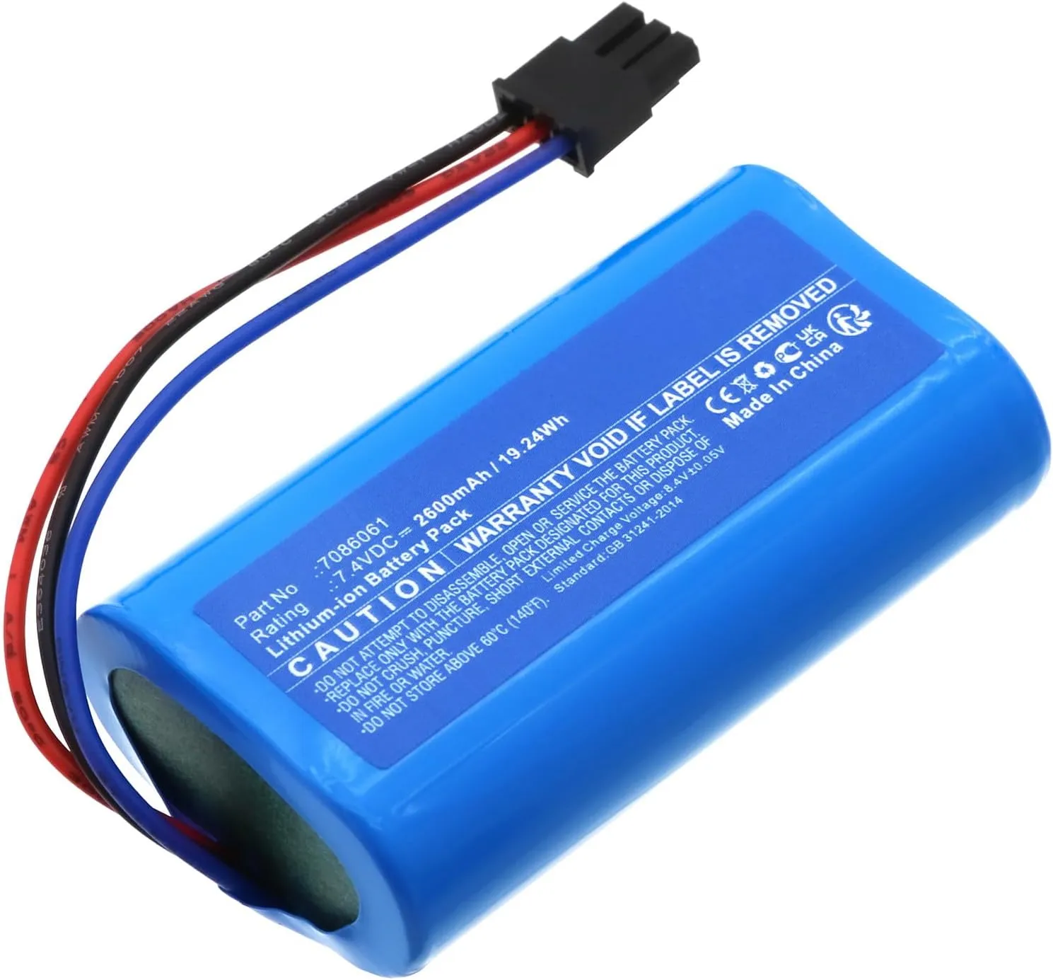 Synergy Digital Gardening Tools Battery, Compatible with Wolf Garten Accu BS 80 Li-ion Power Gardening Tools, (Li-ion, 7.4V, 2600mAh) Ultra High Capacity, Replacement for Wolf Garten 7086061 Battery