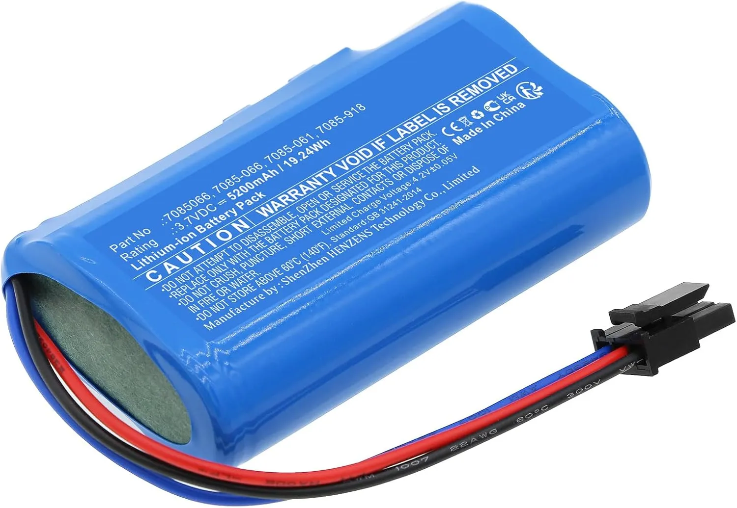 Synergy Digital Gardening Tools Battery, Compatible with Wolf Garten Li-Ion Power 80 (7085880 Series C 2009) Gardening Tools, (Li-ion, 3.7V, 5200mAh), Replacement for Wolf Garten 7085-061 Battery