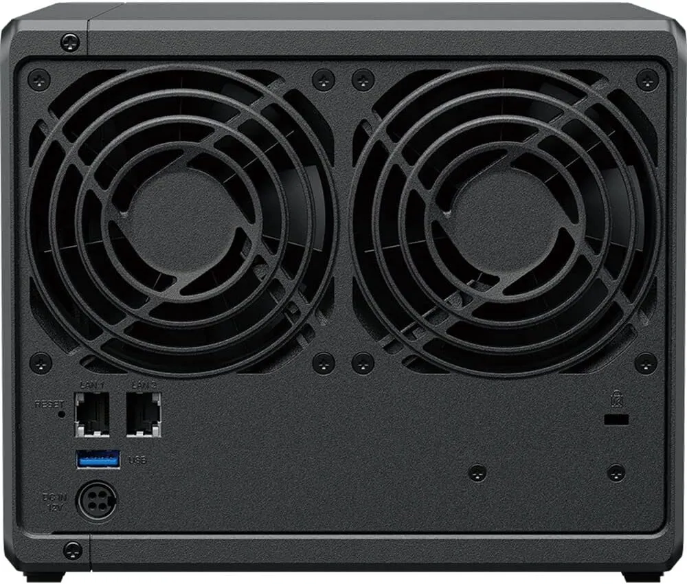 Synology DiskStation DS423  NAS Server with Celeron 2.0GHz CPU, 6GB Memory, 16TB HDD Storage, 1TB M.2 NVMe SSD, 2 x 1GbE LAN Ports, DSM Operating System