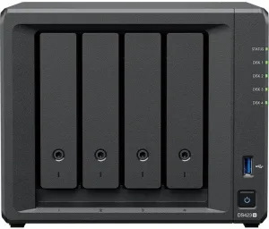 Synology DiskStation DS423  NAS Server with Celeron 2.0GHz CPU, 6GB Memory, 16TB HDD Storage, 1TB M.2 NVMe SSD, 2 x 1GbE LAN Ports, DSM Operating System