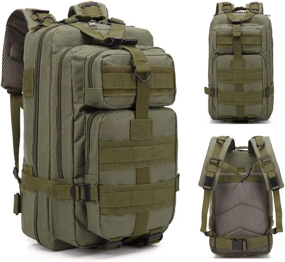 Tactical Backpack Military Army 3P Molle Backpack for Hiking Trekking Camouflage