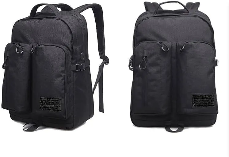 Tactical Backpack Military Molle Hiking 20-35L Camping Traveling Outdoor Mountaineering Training Sport Black