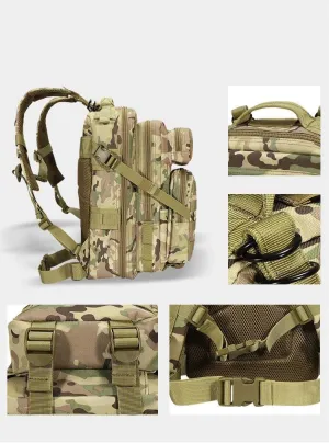 Tactical Backpack Military Molle Hiking 30L Tactical Outdoor Mountaineering Trekking Attack Digital Camo