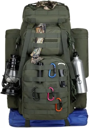 Tactical Backpack Military Molle Hiking 56-75L Outdoor Hiking Bag Wild Jungle Tactical Trekking Rucksack New Camouflage
