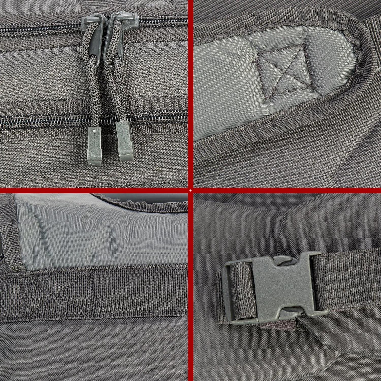 Tactical Backpacks Assault Pack 3 Day Bag Expandable Backpack Out Bag Classic Case Travel Hiking(Gray, with Belt)