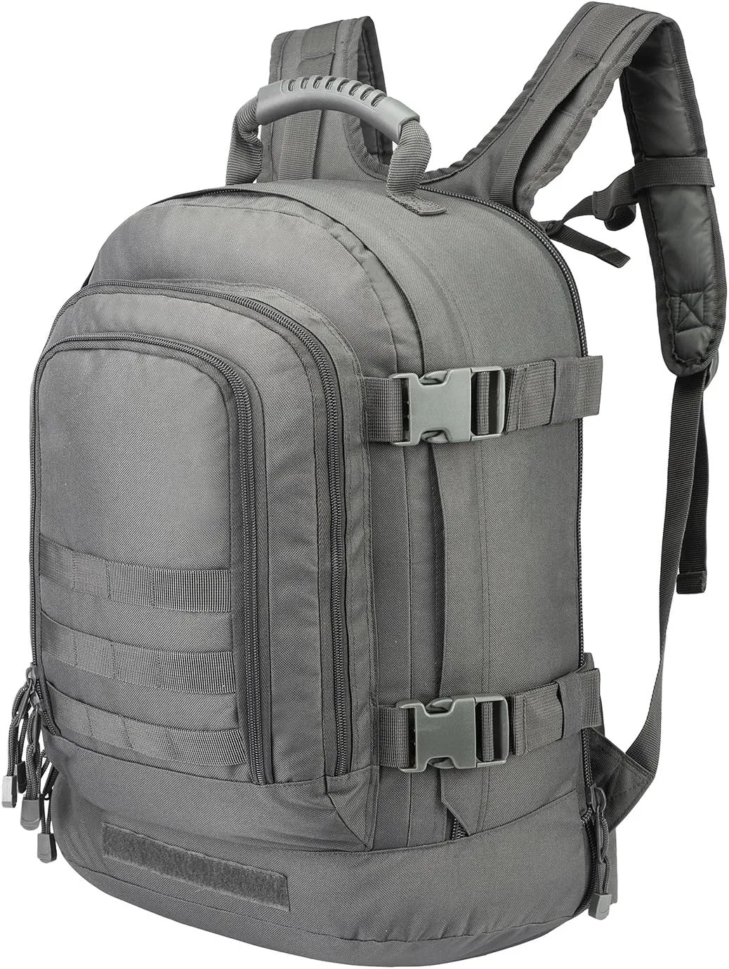 Tactical Backpacks Assault Pack 3 Day Bag Expandable Backpack Out Bag Classic Case Travel Hiking(Gray, with Belt)