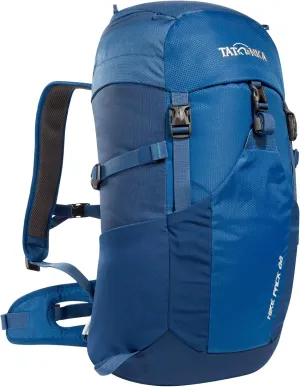 Tatonka Hiking Backpack with Ventilated Back System, Hip Belt with Zip Pocket and rain Cover, Blue/Darker Blue, 22 litres