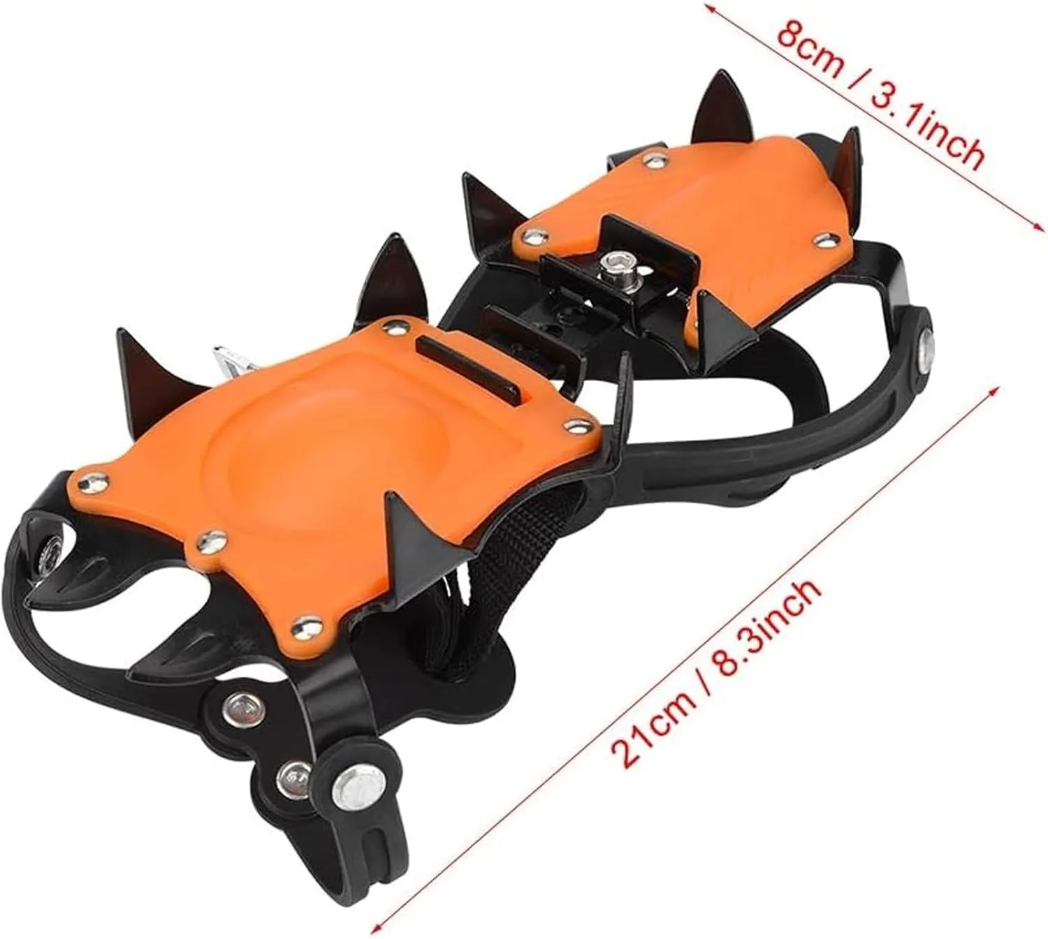 Ten-Tooth Professional Ice and Snow Anti-Slip Shoe Covers for Outdoor Mountaineering and Ice Climbing 10-Tooth Crampons