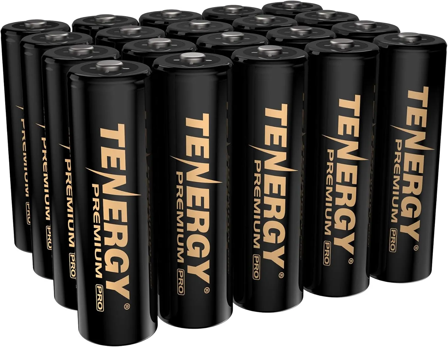 Tenergy Premium PRO Rechargeable AA Batteries, High Capacity 2800mAh NiMH AA Battery, 20 Pack Rechargeable Batteries