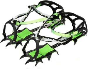 Tentock Professional 14 Teeth Spikes Crampons Ice Snow Traction Cleats Winter Safe Hiking Walking Jogging Fishing Snow Ice Gear