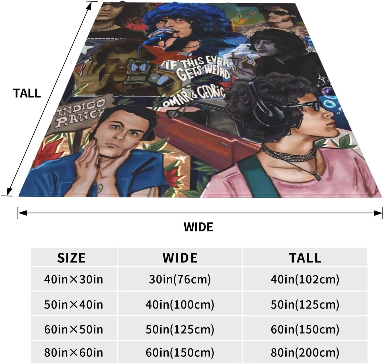 The Mars Volta Blanket Flannel Fleece Printed Throw Blankets Ultra Soft Micro Warm Blanket for All Season Bedding Chair Sofa Couch Bed 50"x40"