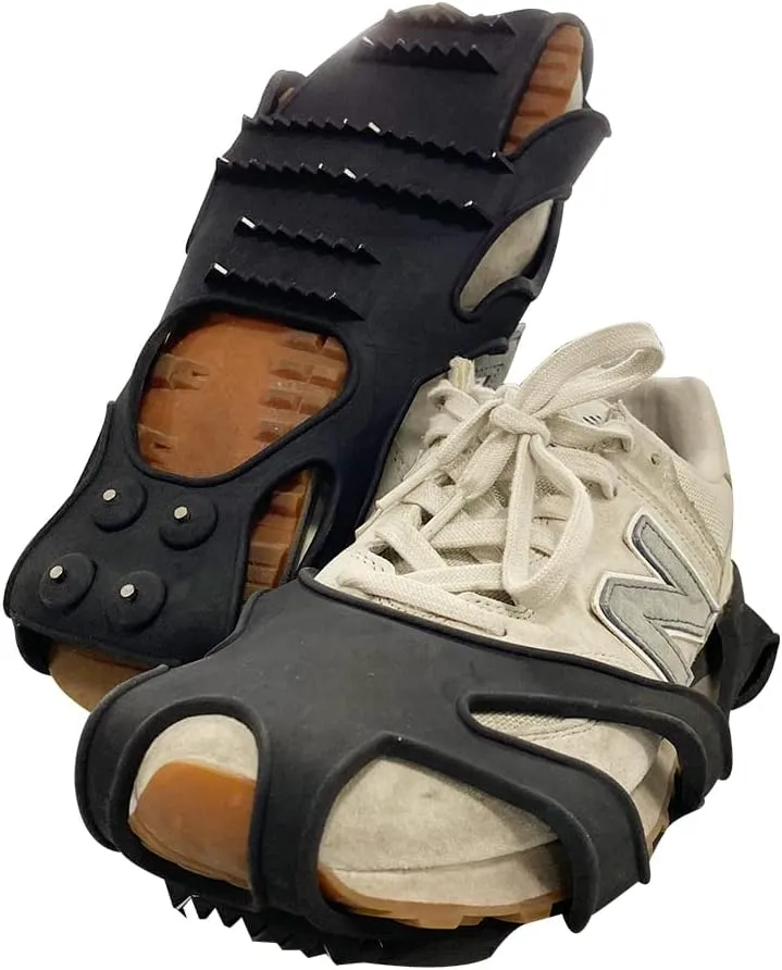 THUNDERBAY Ice Cleats Traction Snow Grips for Boots Shoes Women Men Kids Anti Slip for Hiking Fishing Walking Climbing Mountaineering