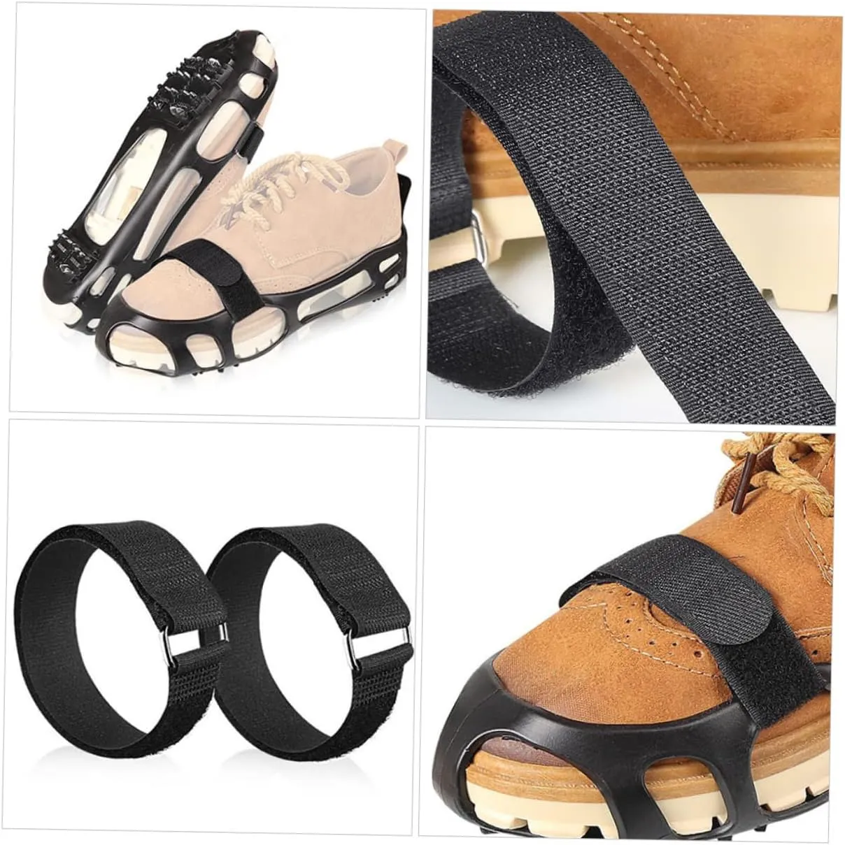 Tie Cable Tie Shoe Strap Hiking Shoes Cleats Crampons Spikes Strap Climbing Shoes Grippers for Shoes Ice