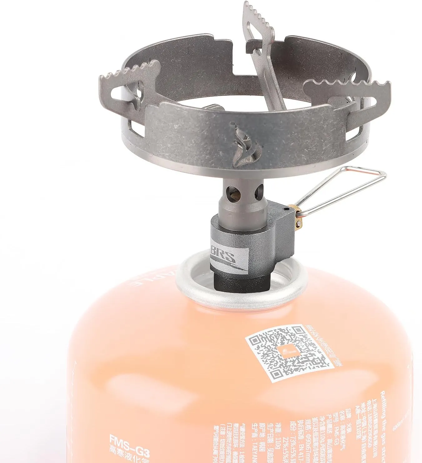 Titanium Camp Stove Windscreen for BRS-3000T Stove/ST-310 Ultralight Backpacking Windscreen for Camping Stove With Storage Bag