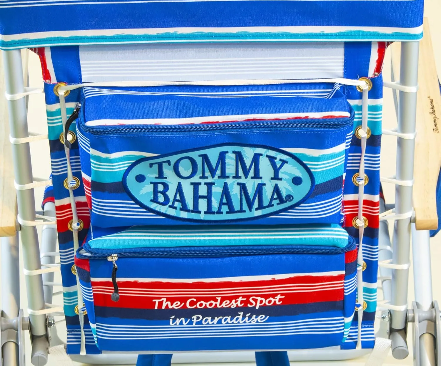 Tommy Bahama 2-Pack Hi-Boy 17" Seat Height 4-Position Lace-Up Suspension Folding Backpack Beach Chair