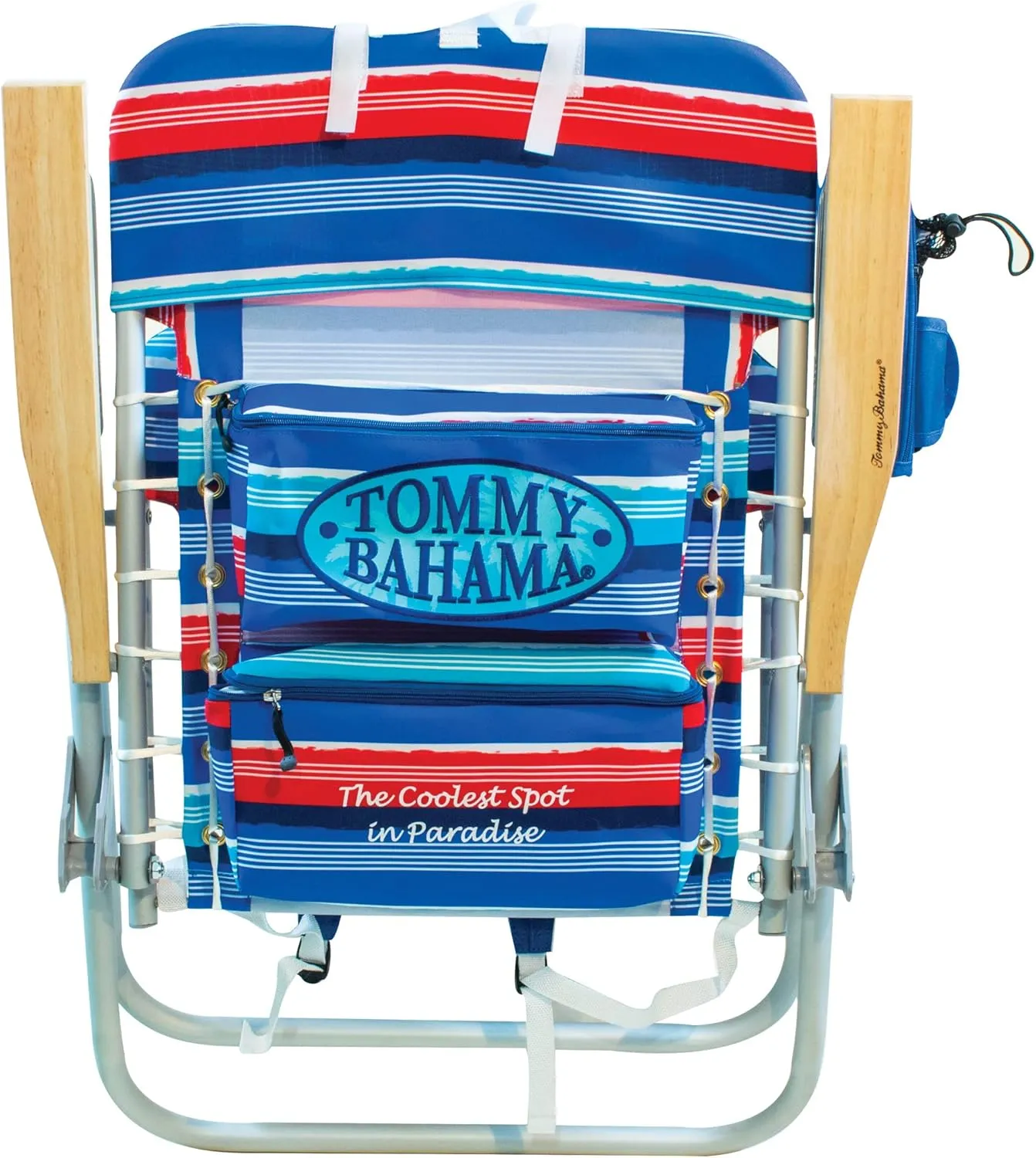Tommy Bahama 2-Pack Hi-Boy 17" Seat Height 4-Position Lace-Up Suspension Folding Backpack Beach Chair
