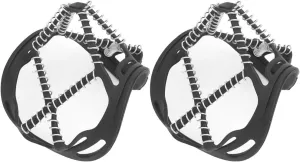 Topyond 1 Pair Snow Spring Spike, Outdoor Ski Ice Crampons, Outdoor Traction Spring Spike Shoe Cover for Snow Climbing Mountaineering