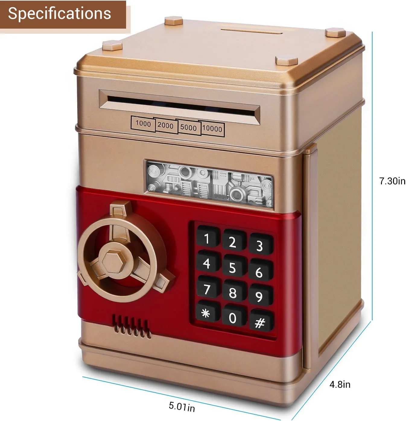 Toy Piggy Bank, Electronic Password Saving Box Gift for Kids