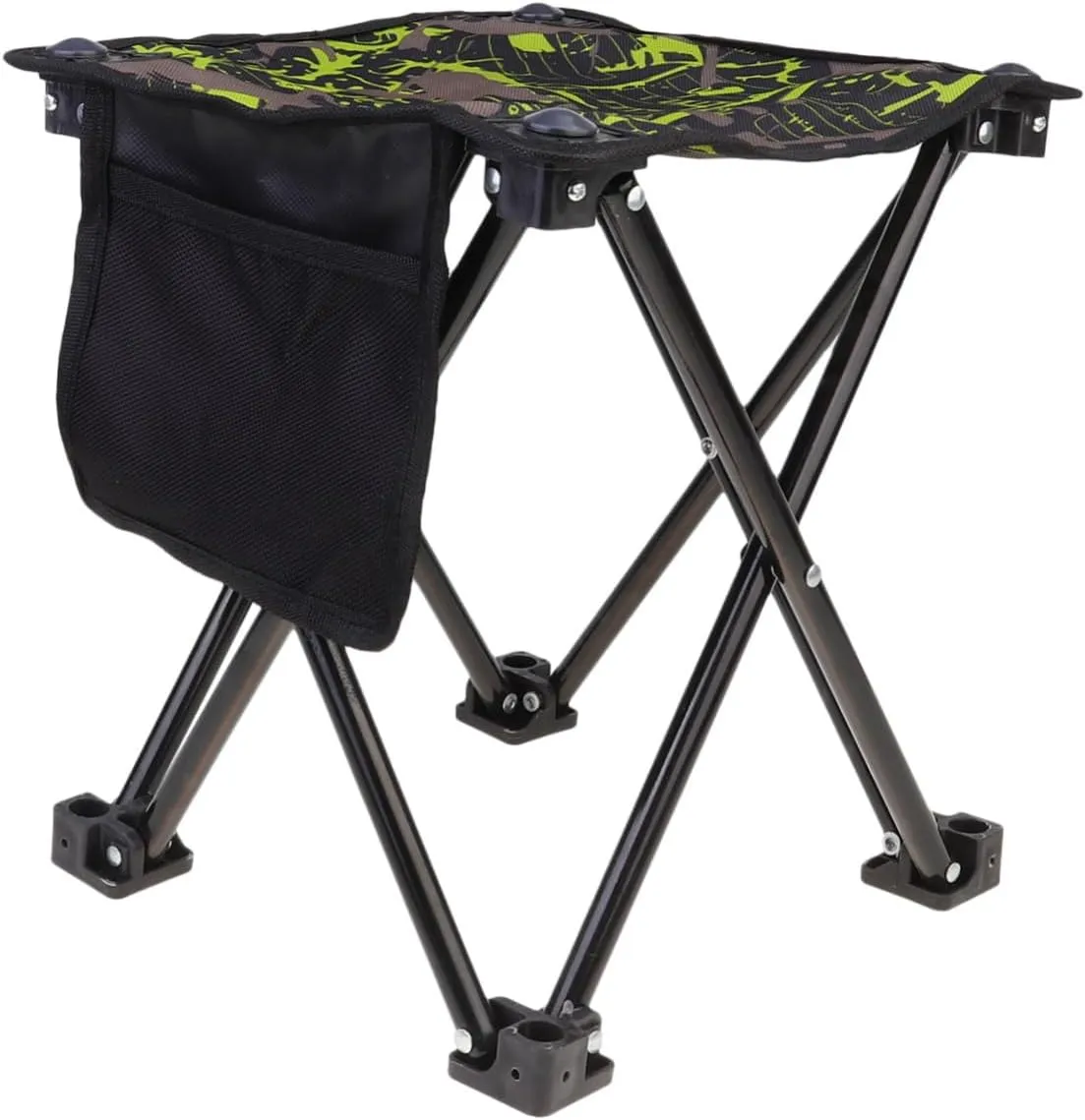 TOYANDONA Outdoor Folding Fishing Chair Portable Stainless Steel Stool for Camping BBQ Picnics Beach Trips Lightweight Durable Design for Easy Carrying Outdoor Stool