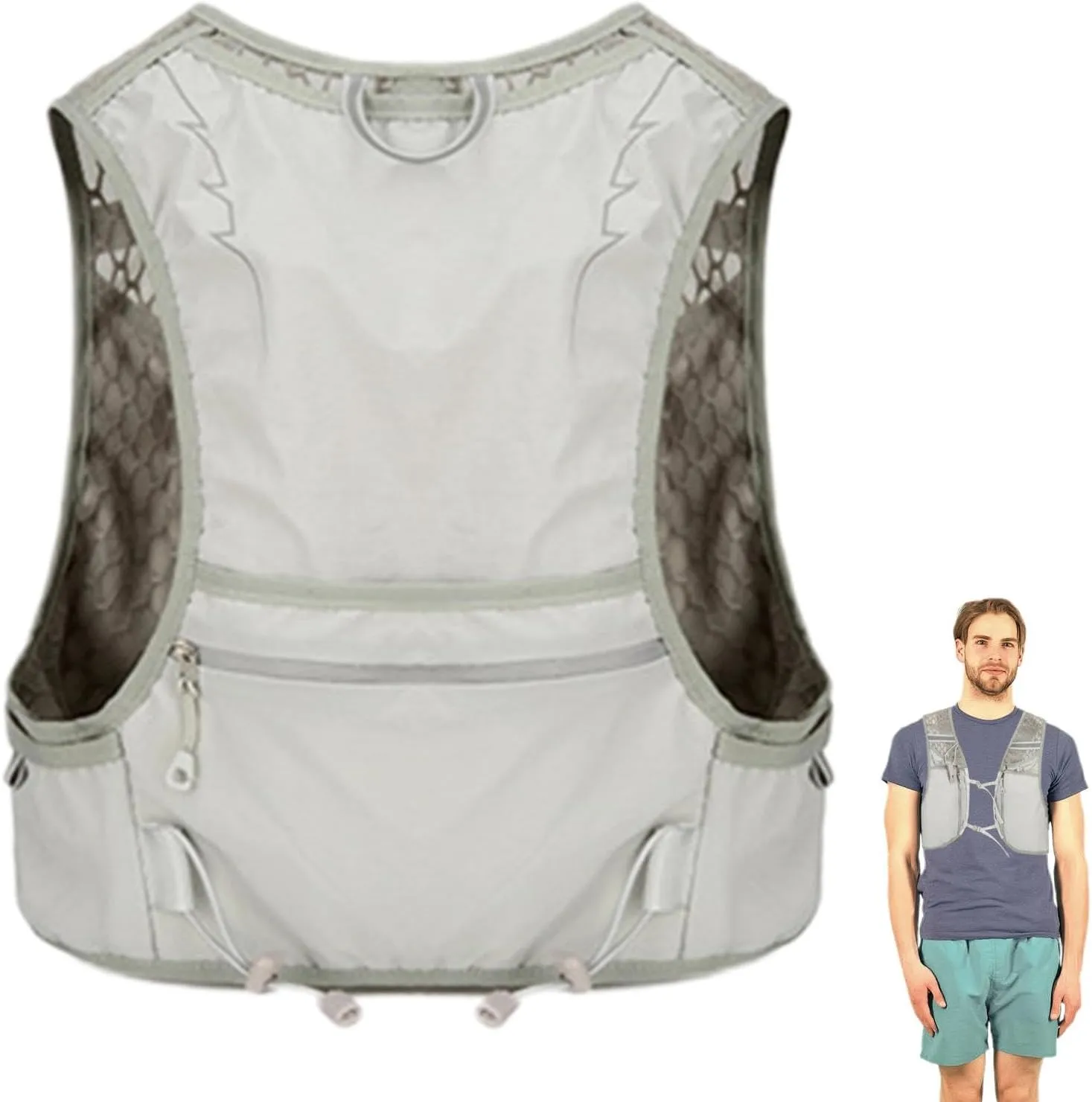 Trail Running Backpack - Leakproof Hydration Bladder Daypack | Lightweight Insulated Pack Vest for Men Women Running Hydration Pack Breathable for Hiking Trail Running