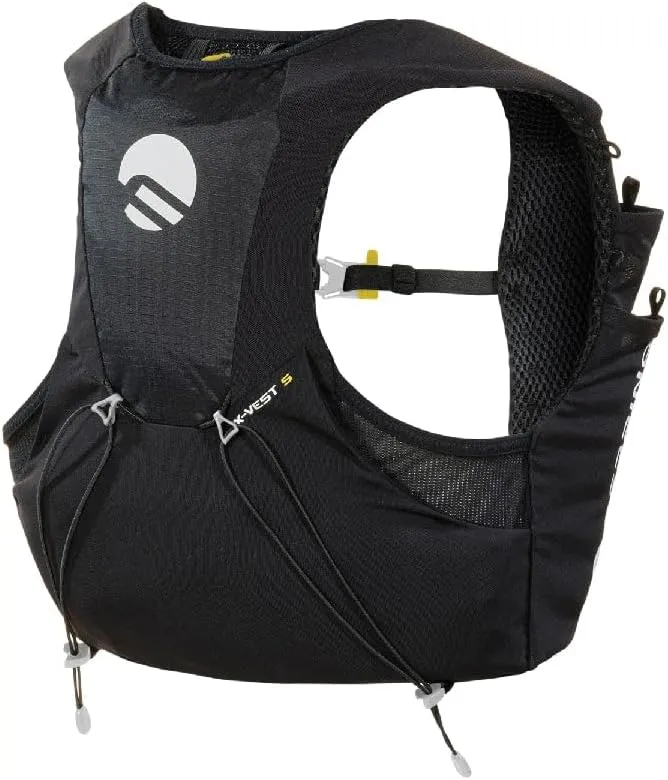 Trail Running Backpack X-Vest 5 - Black, Adjustable Strap, 1000ml, Running, Hydration Pack