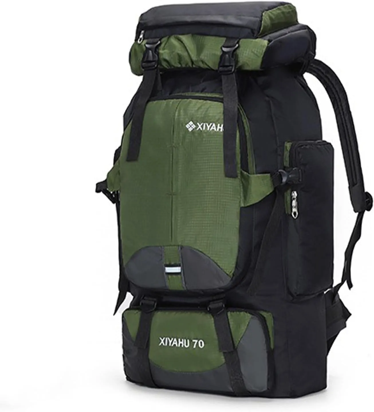 Travel Backpack 70L Rucksack for Men Women Camping Hiking Backpack Nylon Waterproof Backpacks Lightweight Bags (Black)
