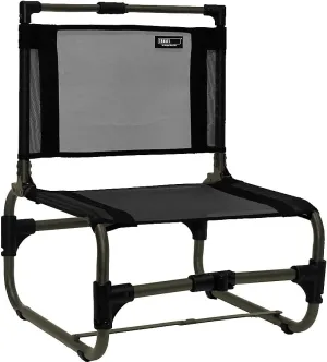 TravelChair Larry Chair Aluminum- 169A, Low Seating, Portable Chair for Outdoor Adventures, Quick Drying Mesh Fabric, Lightweight Folding Chair with Carry Bag