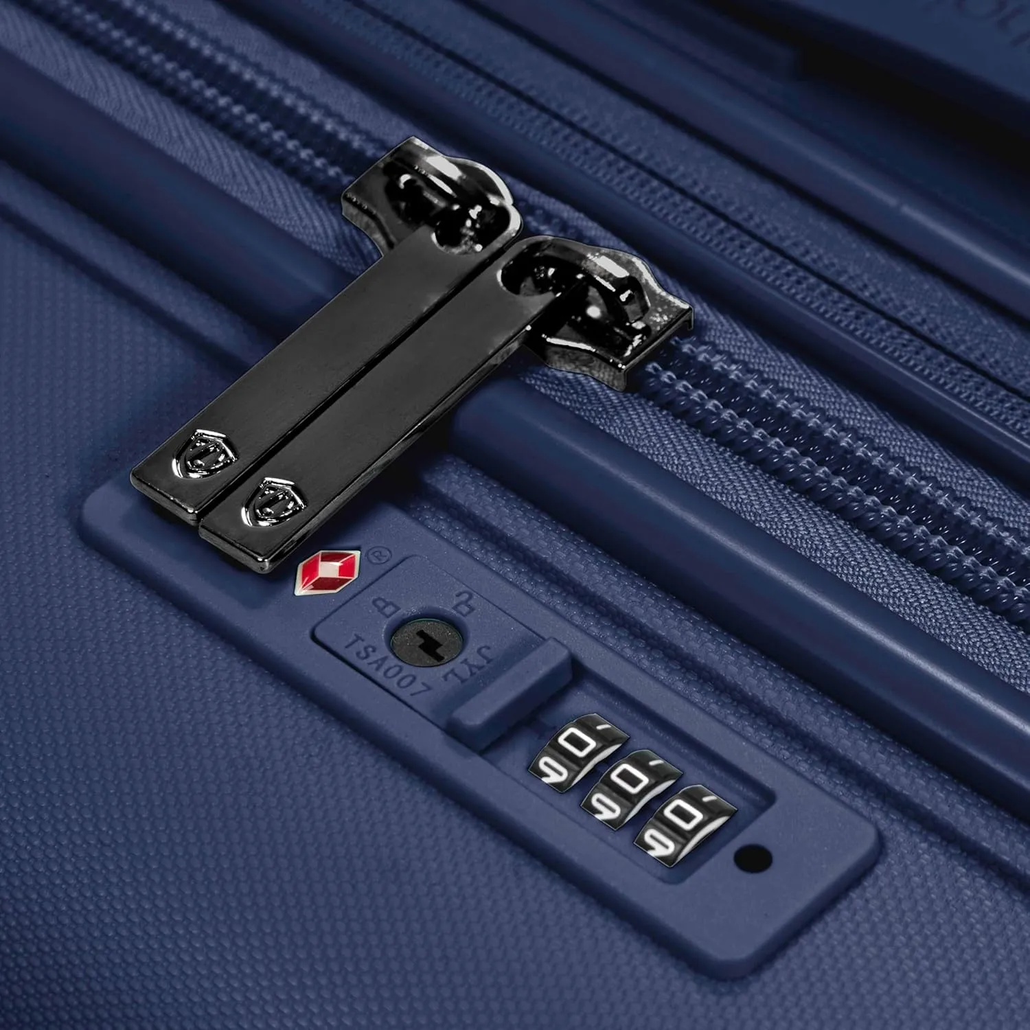 Traveler's Choice Pagosa Indestructible Hardshell Expandable Spinner Luggage, Navy, Carry-on