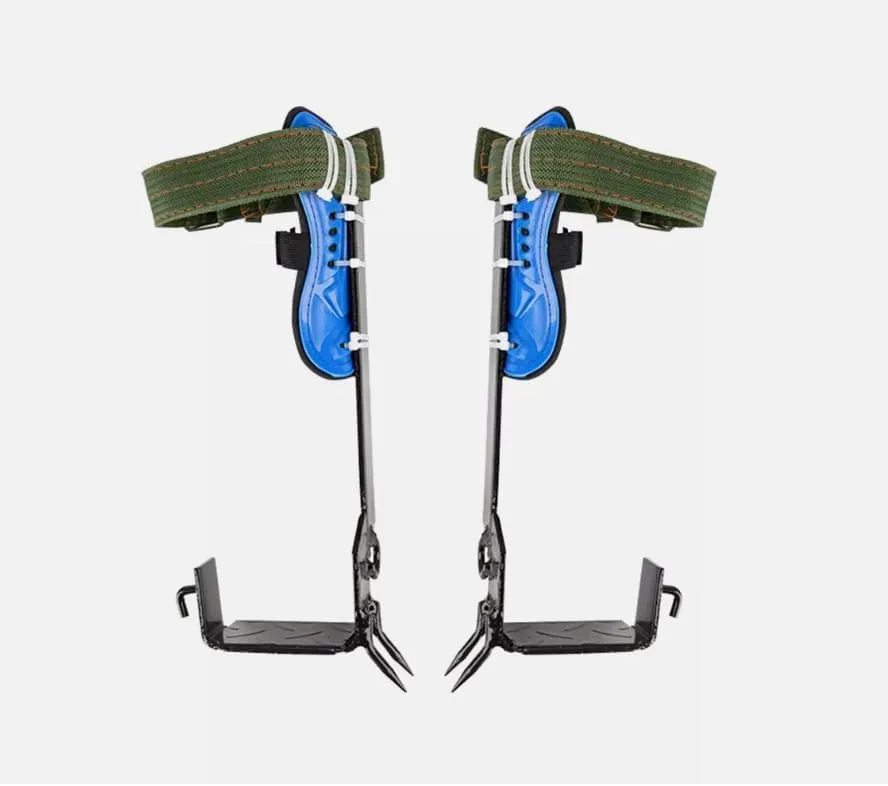 Tree Climbing Spikes Kit, Tree Climbing Gear Arborist, Adjustable Tree Climbing Gear Pole Climbing Spurs Tool with Harness Belt for Climbers, Logging, Hunting Observation, Fruit Picking