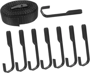 Tree Stand Multiple Hooks Set Sturdy Tree Anchor Safety Harness Straps for Outdoor Tree Climbing Harness