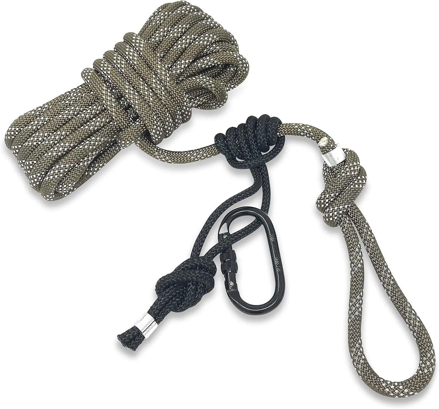 Treestand Safety Rope Lifeline System - 30ft Life Lines for use with Tree Stand Harness. Safety Lifeline Tree Stand Rope. 350 lb Rated Lifeline Rope.