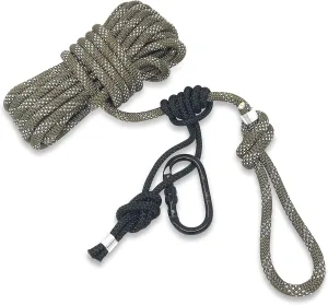 Treestand Safety Rope Lifeline System - 30ft Life Lines for use with Tree Stand Harness. Safety Lifeline Tree Stand Rope. 350 lb Rated Lifeline Rope.