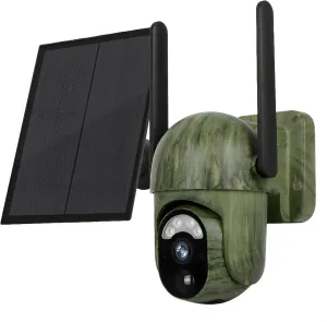 Ubox 4G Camo Trail Camera with Solar Power, Waterproof, Hd Full Color Video, Built-in Lithium Battery, Real-Time Streaming, Ip66 Rating