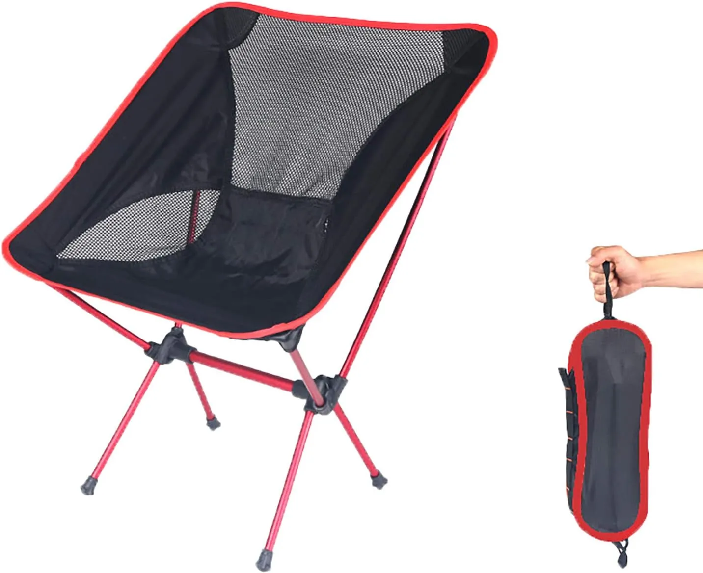 Ultralight Folding Camping Chair, Portable Compact for Outdoor Camp, Travel, Beach, Picnic, Festival, Hiking, Lightweight Backpacking
