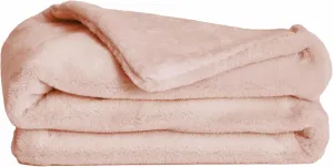 UnHide Lil’ Marsh - Faux Fur Blanket - Durable, Lightweight, Extra Soft Blanket - Machine Washable - Add a Layer of Softness to Any Bed, Couch, or Reading Chair - Rosy Baby, X-Small (34” x 44”)