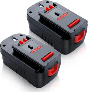 【Upgraded to 4800mAh】2Pack HPB18 Replacement for Black and Decker Battery Compatible with Black and Decker 18V Battery HPB18-OPE FSB18 Tools 244760-00 A1718 FS18FL FSB18 Firestorm Cordless Power Tools