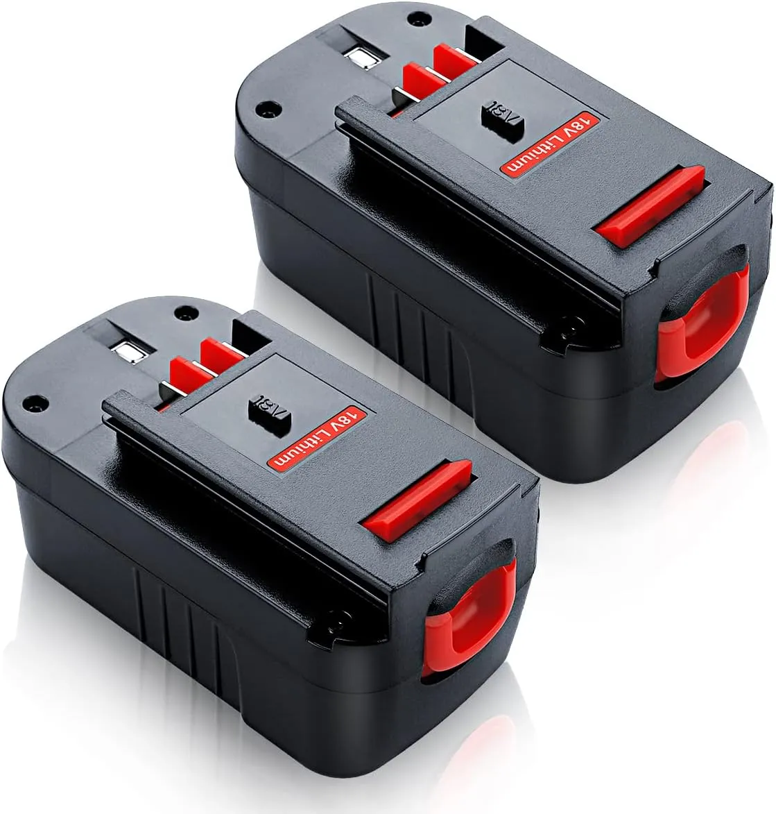 【Upgraded to 4800mAh】2Pack HPB18 Replacement for Black and Decker Battery Compatible with Black and Decker 18V Battery HPB18-OPE FSB18 Tools 244760-00 A1718 FS18FL FSB18 Firestorm Cordless Power Tools