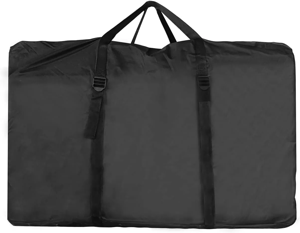 Uranshin 600D Oxford Fabric Large Outside Chair Storage Bag, Black, 43.3 x 29.13 x11.02 inches, Zipper Closure, Portable, Durable, Ideal for Zero Gravity, Reclining, Camp, Beach, Wheelchair Chairs
