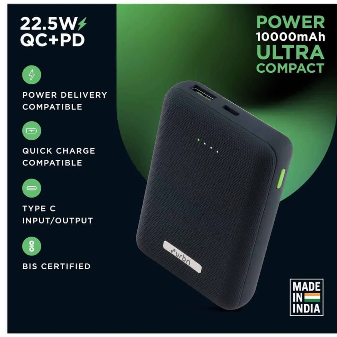 URBN 10000 mAh Ultra Compact (Blue)
