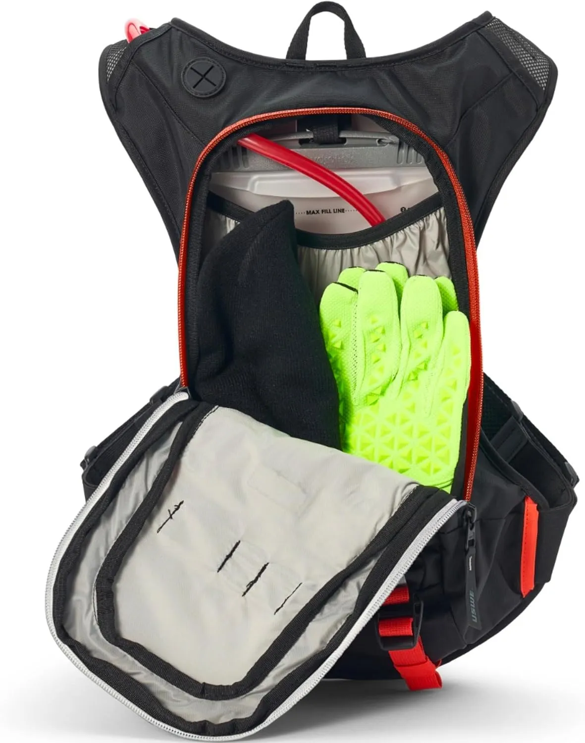 USWE Moto Hydro Hydration Pack - with Water Bladder, a High End, Bounce Free Backpack for Enduro and Off-Road Motorcycle
