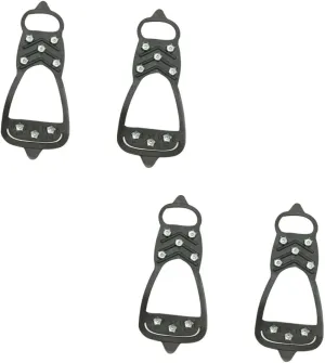 VALICLUD Anti-Slip Eight-Tooth Crampons Ice Skates Ice Cleats for Boots Non-Slip Overshoe Crampons Ice Crampons