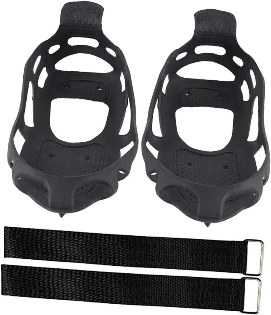 VALICLUD Teeth Crampons Non-Slip Shoes Crampons Shoe Grips Portable Shoe Grippers Shoes Covers. Crampon Spikes