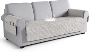 VANSOFY Couch Cover, Waterproof Sofa Covers Washable Slipcover Furniture Protector Couch Seat Covers Non-Slip Couch Cover for Dogs, Pets(Sofa, Off White)
