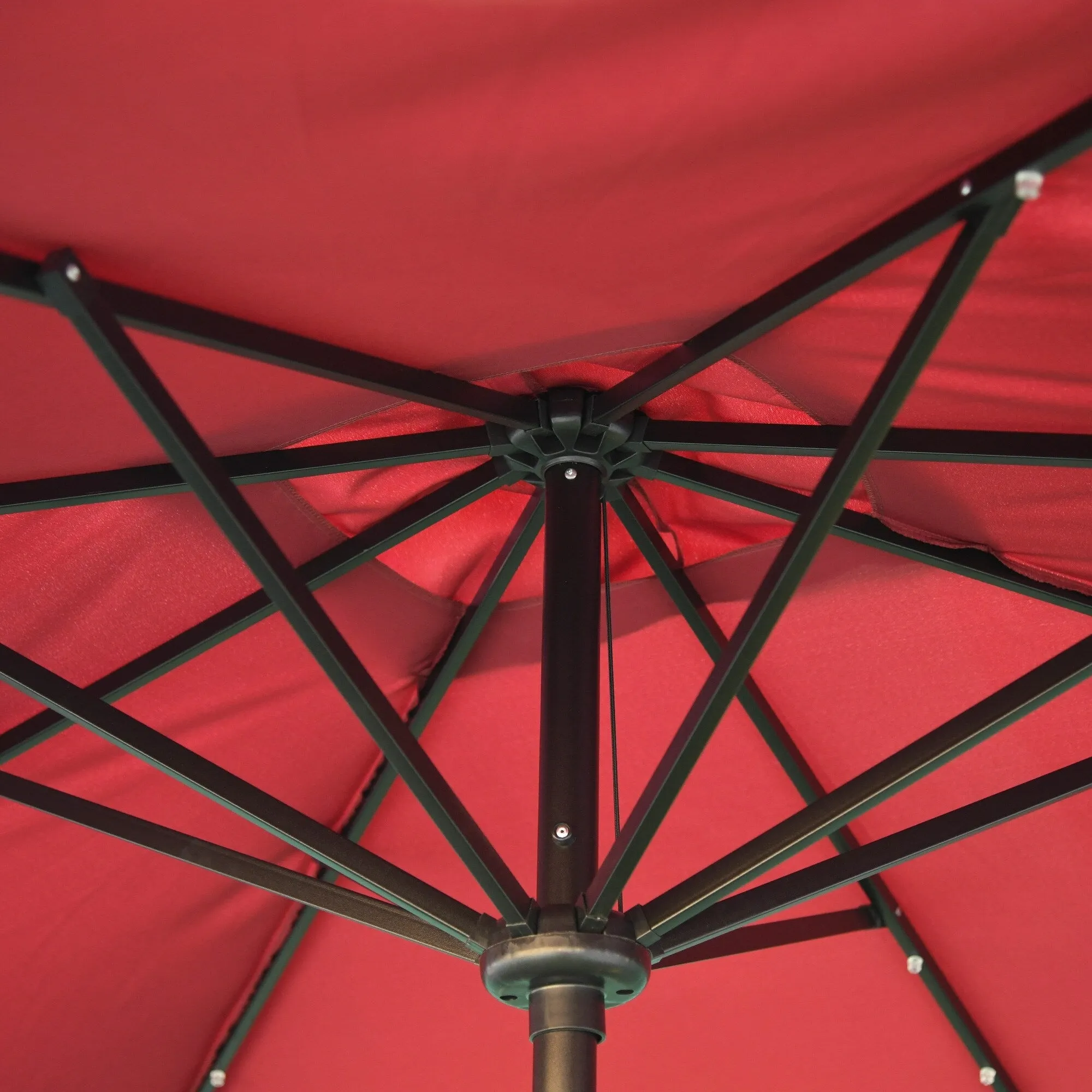 Versatile Outdoor Umbrella with Advanced Solar and Adjustable Features