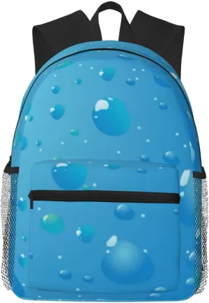 Very Cool Water Droplets Lightweight Packable Backpack Travel Casual Daypack Foldable Laptop Bag Backpack For Men Women