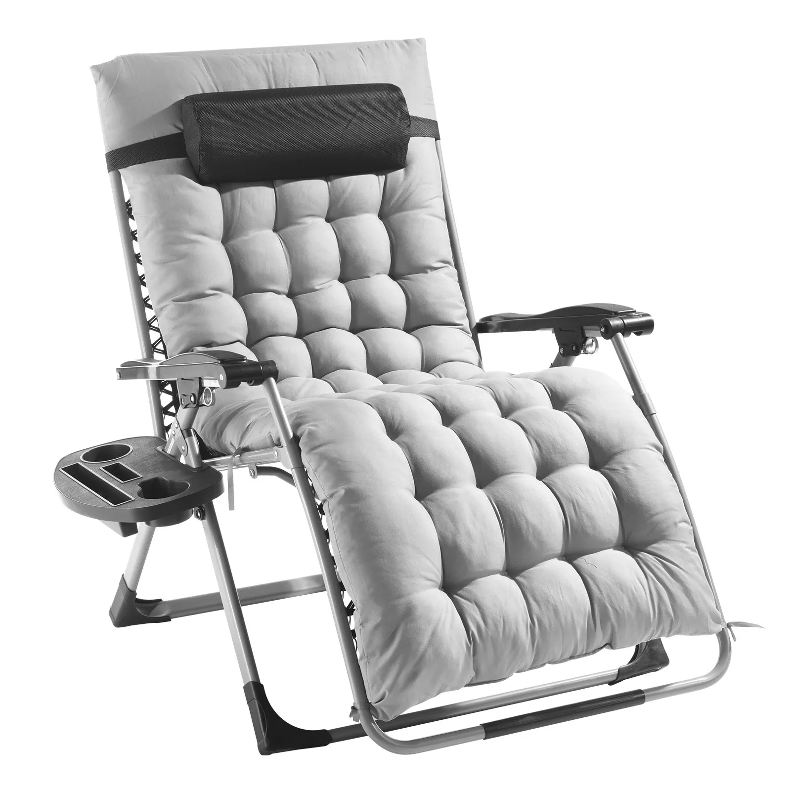VEVOR Zero Gravity Chair 33" Zero Gravity Recliner Lounge Chair Indoor & Outdoor