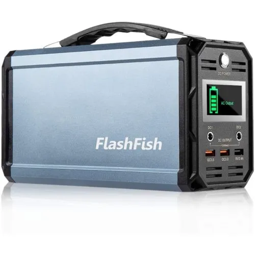 VoltForge 300 – 222Wh Portable Power Station with AC/DC/USB & Solar Recharge