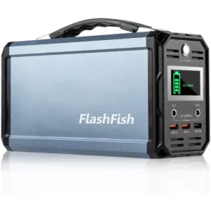 VoltForge 300 – 222Wh Portable Power Station with AC/DC/USB & Solar Recharge