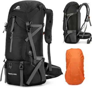 Waterproof 70L Hiking Backpack - Lightweight Comfort Design
